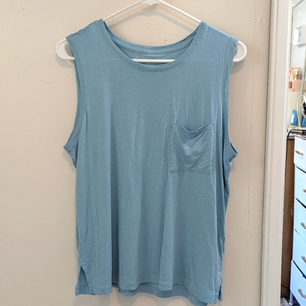 Joie Women's Tiffany Blue Sleeveless Top, M